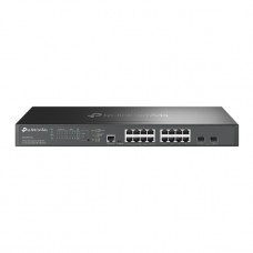 Omada 16-Port 2.5G and 2-Port 10GE SFP+ L2+ Managed Switch with 8-Port PoE+